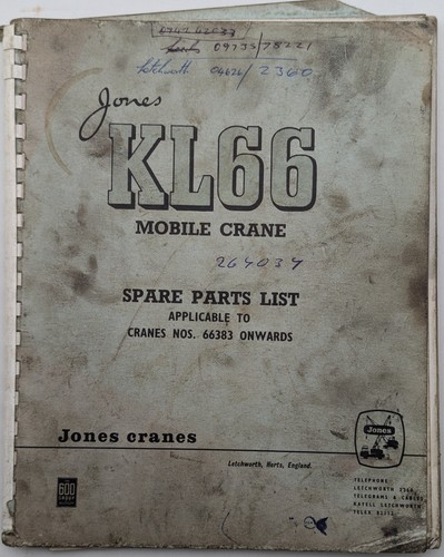 Original jones kl66 crane - original,