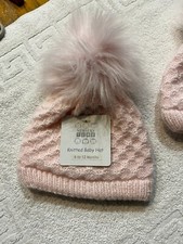 Pom Pom Knitted Baby hat By Nursery Time Limited Stock 