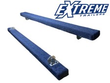 Extreme Pair of Heavy Duty Carpeted Bunks Boat Trailer