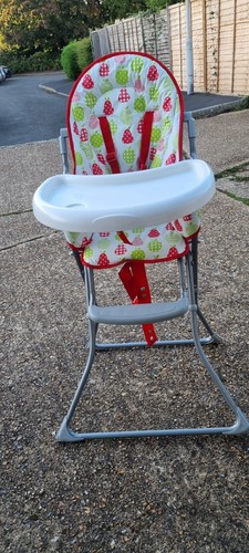 Folding high chair used - high,