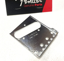 USA Fender Vintage Tele Guitar 3-Saddle Ashtray Bridge PLATE Double Long Notches