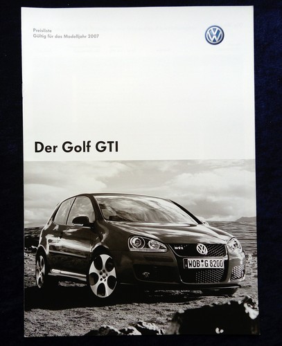 Golf gti price list - golf, 5