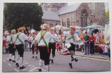 Morris Dancers Wimborne Folk Festival Dorset Postcard - Unposted