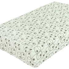 Star Grey Jersey Fitted Sheet