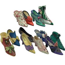 Willow Hall Original Miniature Shoes Collectable Set 12 Figurines Display 3