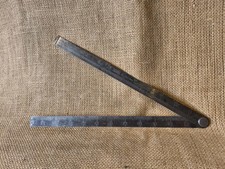 Rabone Chesterman Joiner Engineer Builders 24" Folding Steel Ruler 70's TV Prop 