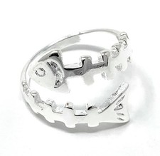Silver Plated Fish Bones Band
