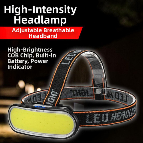 Cycling headlamp with wide and - cycling,