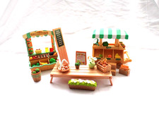Sylvanian Families: Farmers Market Shop Cart & Accessories bundle