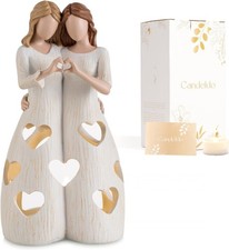 Candeldo Sister Friendship Gifts for Women Bestie Sisters Figurines Style 2 