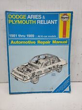 1981 to 1989 DODGE ARIES /