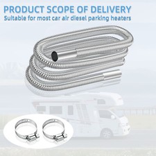 300CM AIR DIESEL HEATER PARKING STAINLESS STEEL EXHAUST PIPE TUBE FOR PROPEX UK