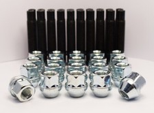 M12 x 1.5 90mm Stud Conversion Kit for Track Day Cars (Silver)