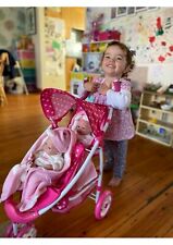Roma Dotty Tandem Twin Double Dolls Pram