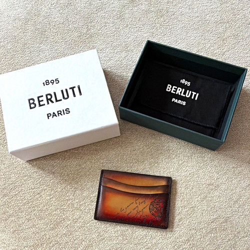 Berluti leather card - berluti, case