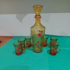 Vintage MCM Amber Glass