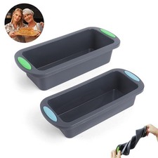 NEW SILICONE BAKEWARE SILICONE MOULD BREAD LOAF PAN TIN BAKE BREAD CAKE