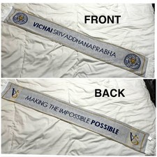 Leicester City scarf Vichai tribute scarf pre-owned excellent condition