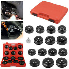16PCS Oil Filter Cap Wrench Universal Cup Type Oil Filter Socket Removal Set UK