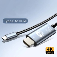 USB C To HDMI 2M 4K Cable - TV Adapter | Phone | Tablet | Laptop | For Samsung