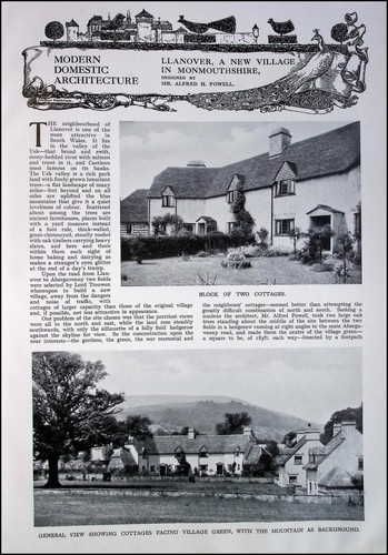 Llanover new village in - llanover,, a