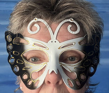 Butterfly Mask Masquerade Ladies Face Lady Black Party Costume mask Venetian