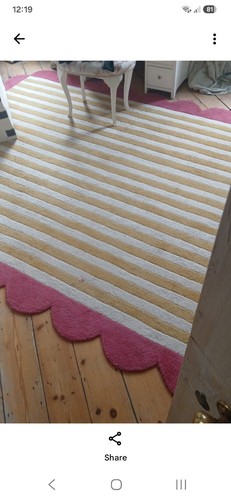Dunelm milo scallop wool rug - scallop,