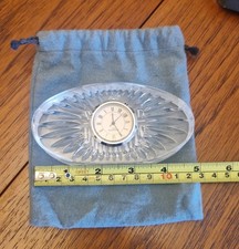 Waterford Crystal Mantel or Desk Clock