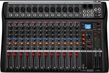 Depusheng DA12 12-Channel Studio Audio Mixer DJ Sound Controller Interface