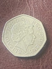 50p (Fifty pence) coin, 2012 Olympics Aquatics Swimming (2011, GB, Royal Mint)