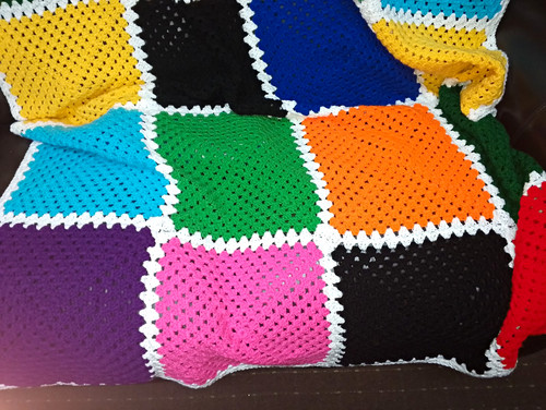 Handmade crochet patchwork - crochet,