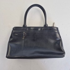 SW6 Jane Shilton Handbag Blue Women's Leather Top Handle Bag Classic Style