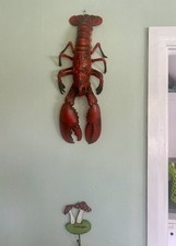 Vintage Fishmonger Display Lobster 20” long Plastic Antennas &Antennules Missing