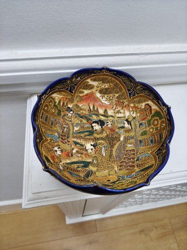 Japanese satsuma moriage bowl - satsuma,