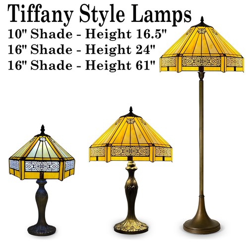 Tiffany floor lamps stained - floor,