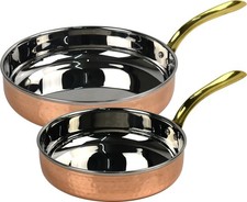 2 Piece Copper Frying Pan Set