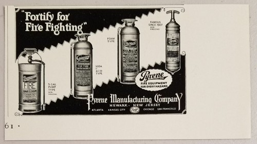 1931 print pyrene fire - ad,
