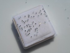 1mm Moissanite gemstones brilliant cut,small lot 5 stones for £3.free uk post.