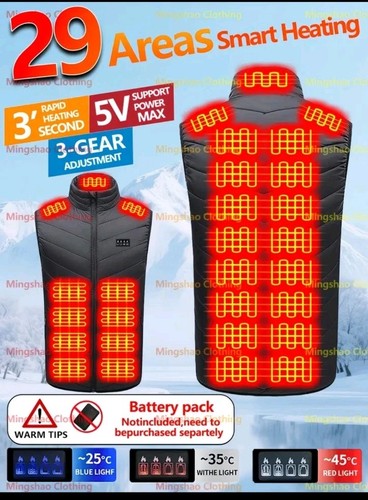 Xxl heated gilet for - xxl,