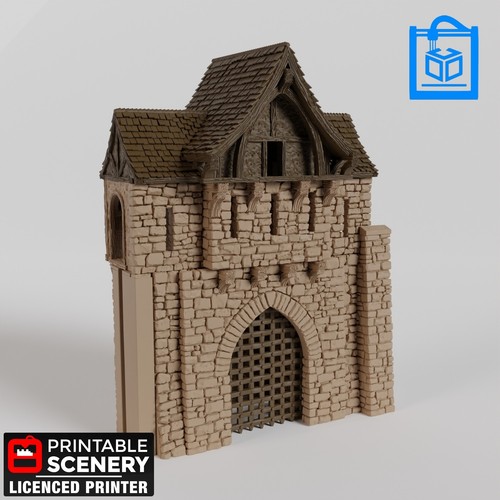 Castle gatehouse systemhex - castle,