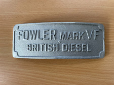 Fowler Mark VF British Diesel Badge Part Number FM-4093