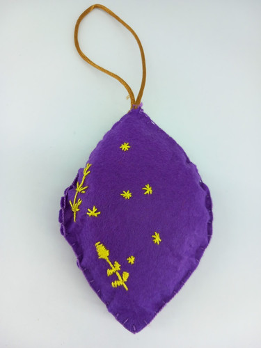 Handmade key cushion - key, felt