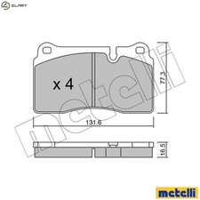 BRAKE PAD SET DISC BRAKE