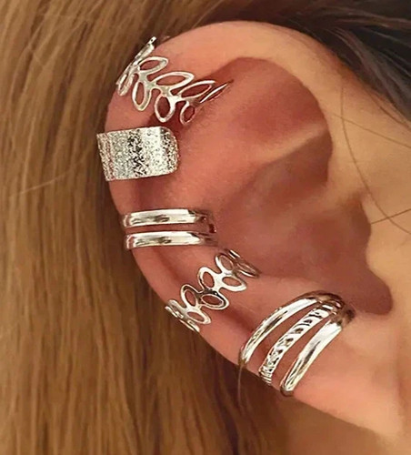 5pcs adjustable ear cuffs - ear,