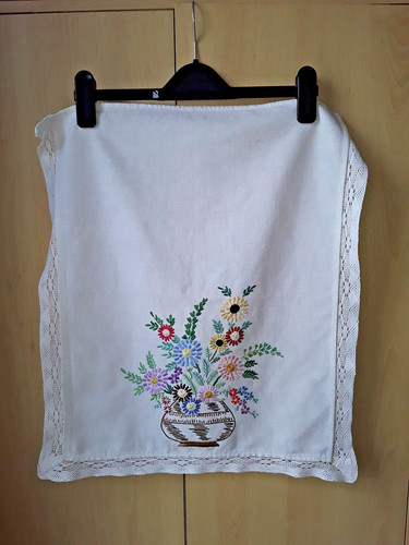 Vintage embroidery basket - basket, of