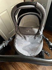 Venicci 2 in 1 travel system, black and grey pram, used and in good condition