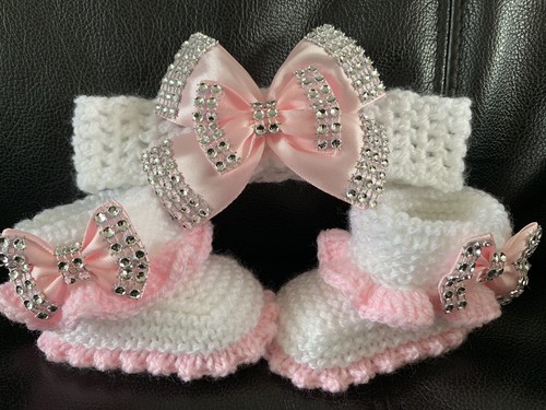 Hand knitted romany bling baby - knitted,