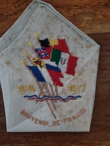 Antique 1918 ww1 silk - 1918,