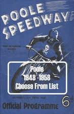 Poole Speedway Programmes 1948 - 1958 (Choose From List)