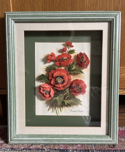 Vintage framed decoupage - framed,